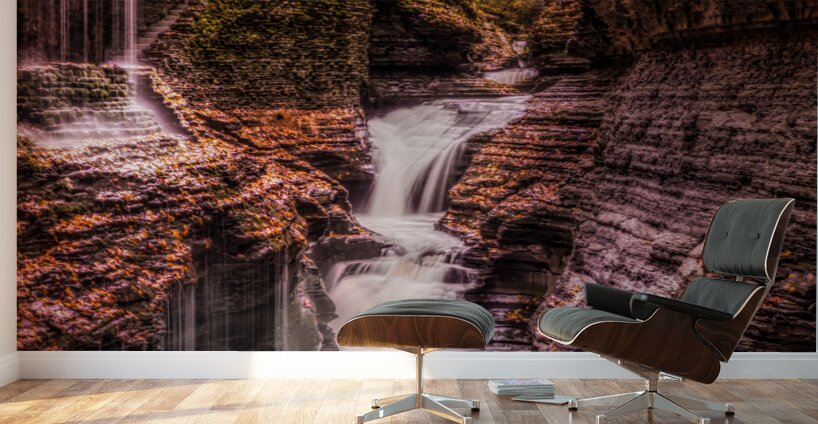 Watkins Glen: Rainbow Falls Wall Murals