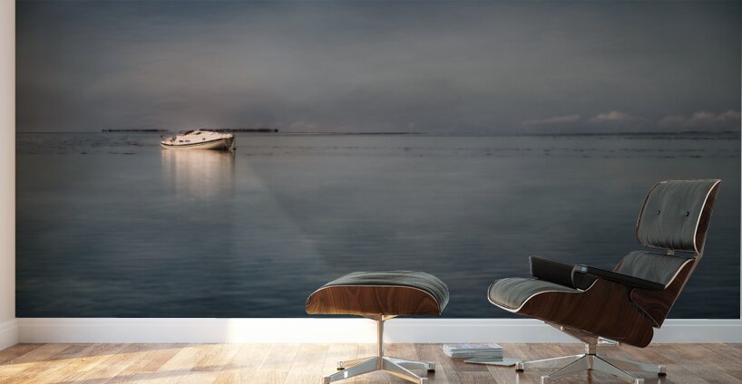 Maritime Melancholy: Shipwrecked Serenity Wall Murals