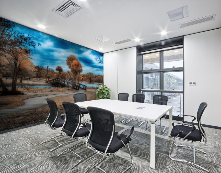 Mystical Tranquility: A Walk through Venetian Gardens in Leesbur Wall Printing