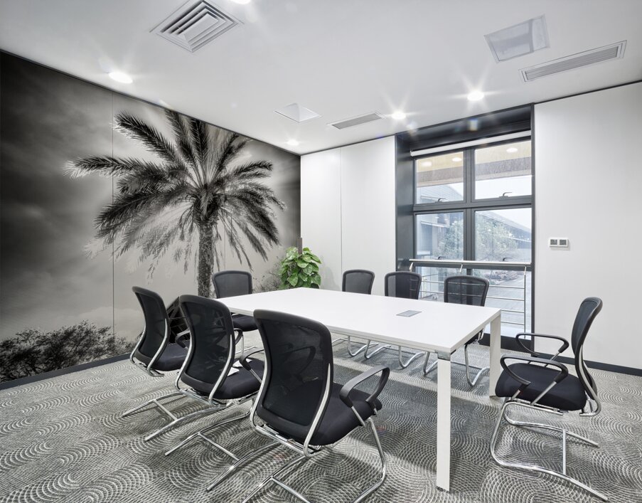 Lighted Palm Wall Printing