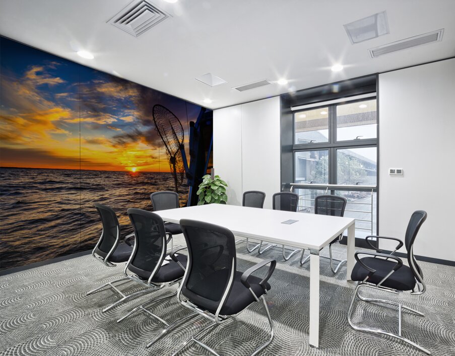 Sunset Serenity: A Birthday Cruise Amidst Octobers Radiant Colo Wall Printing