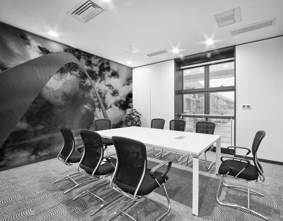 Sculpted Arch Amidst Dynamic Clouds Wall Printing