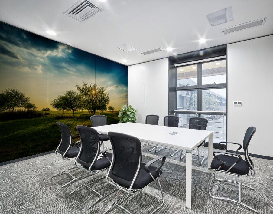 Golden Hour Symphony: Trostle Farms Enchanting Ambiance at Getty Wall Printing