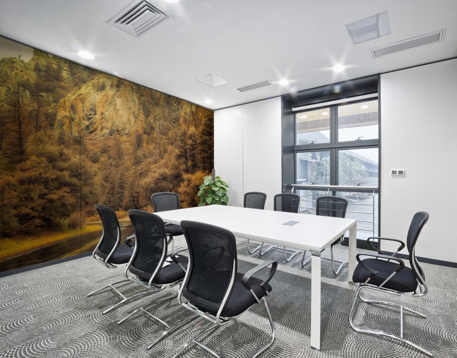 Reflections of a Rain Kissed Road Wall Printing