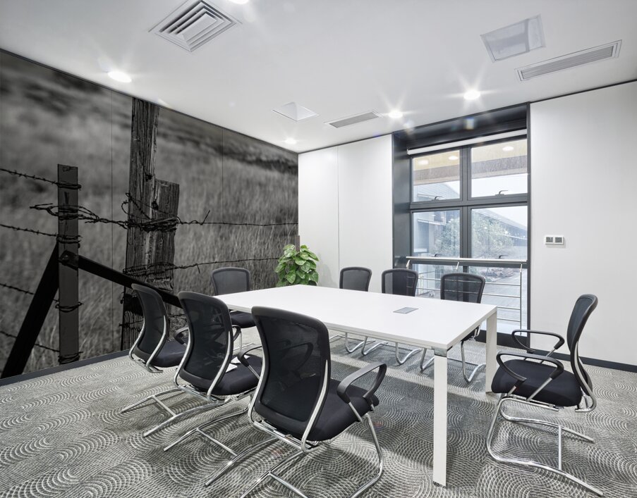 Echoes of Rural Isolation Wall Printing