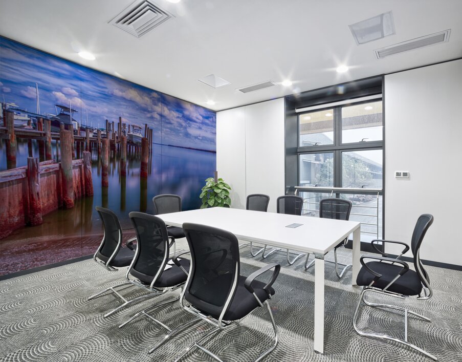 Long X Boat Ramp Wall Printing