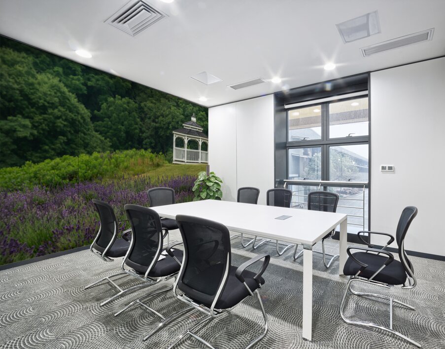 Lavender Gazebo Wall Printing