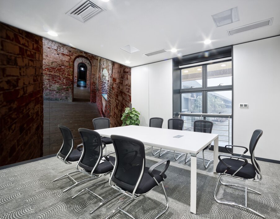 Passage of Ages: Fort Macon Corridor Wall Printing