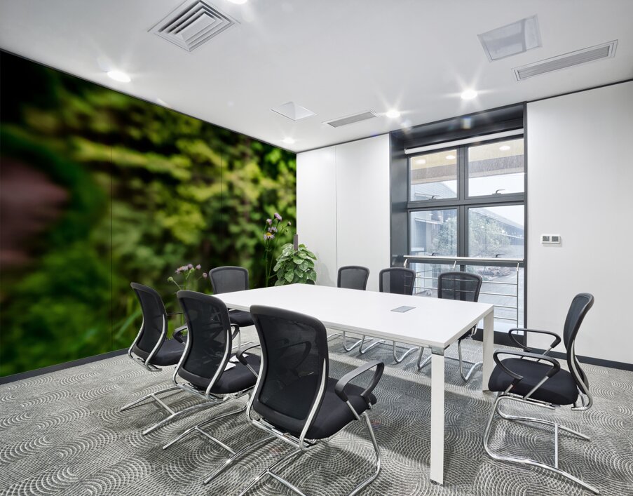 Tranquil Blossoms: A Close Encounter with Wildflower Splendor Wall Printing