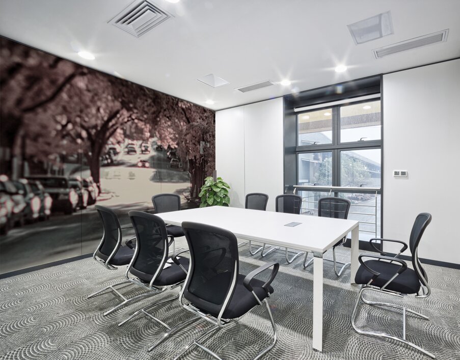 City in Bloom: Yorks Stroll Through Infrared Hues - Pano Wall Printing