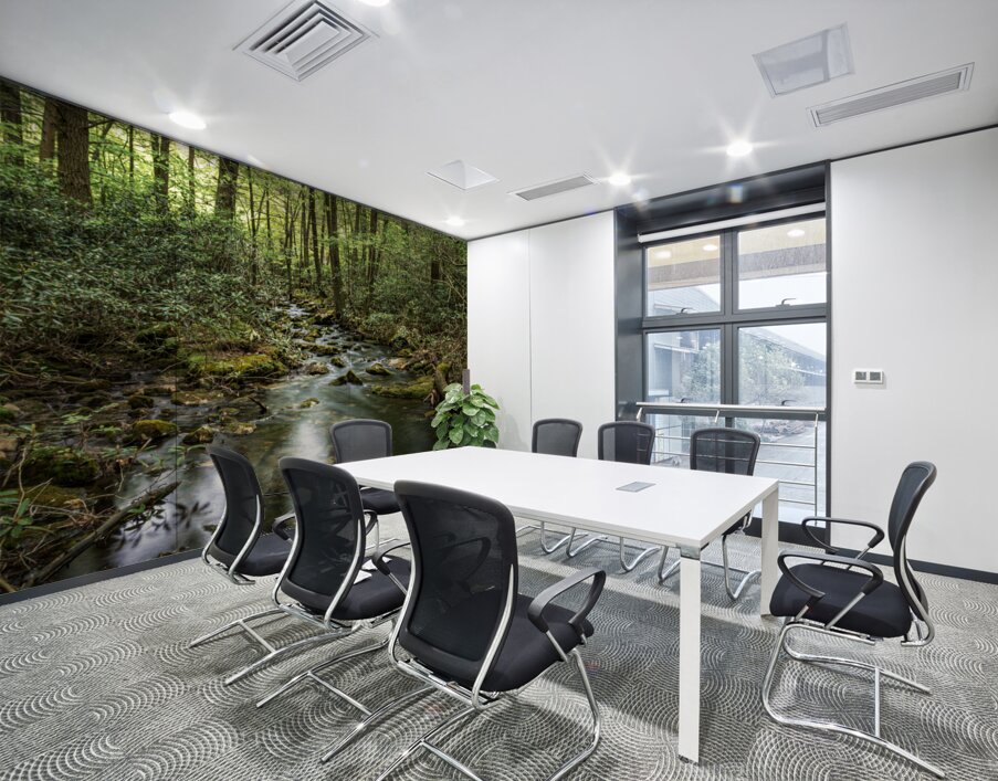 Forest Streams Light Dance Wall Printing