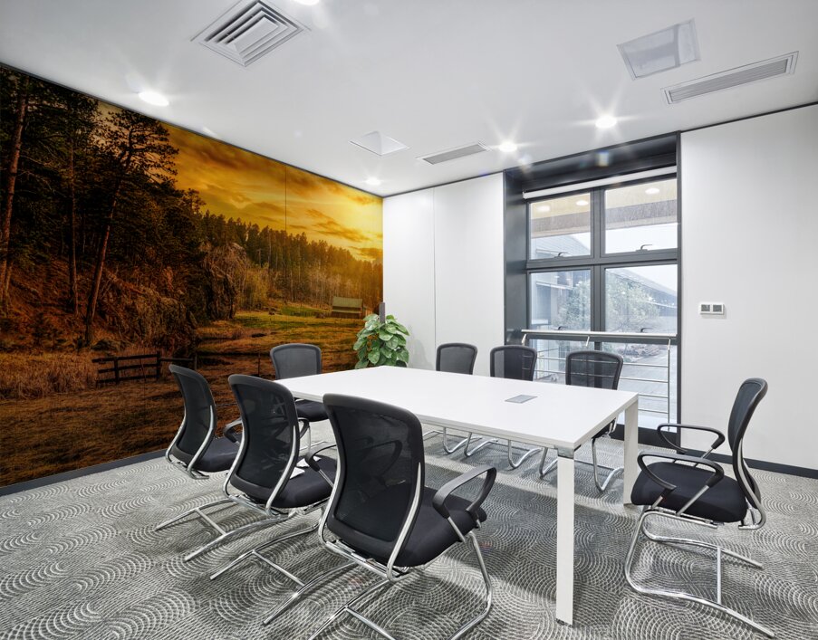 Golden Glow at Custer Ranch: A South Dakota Sunset Wall Printing