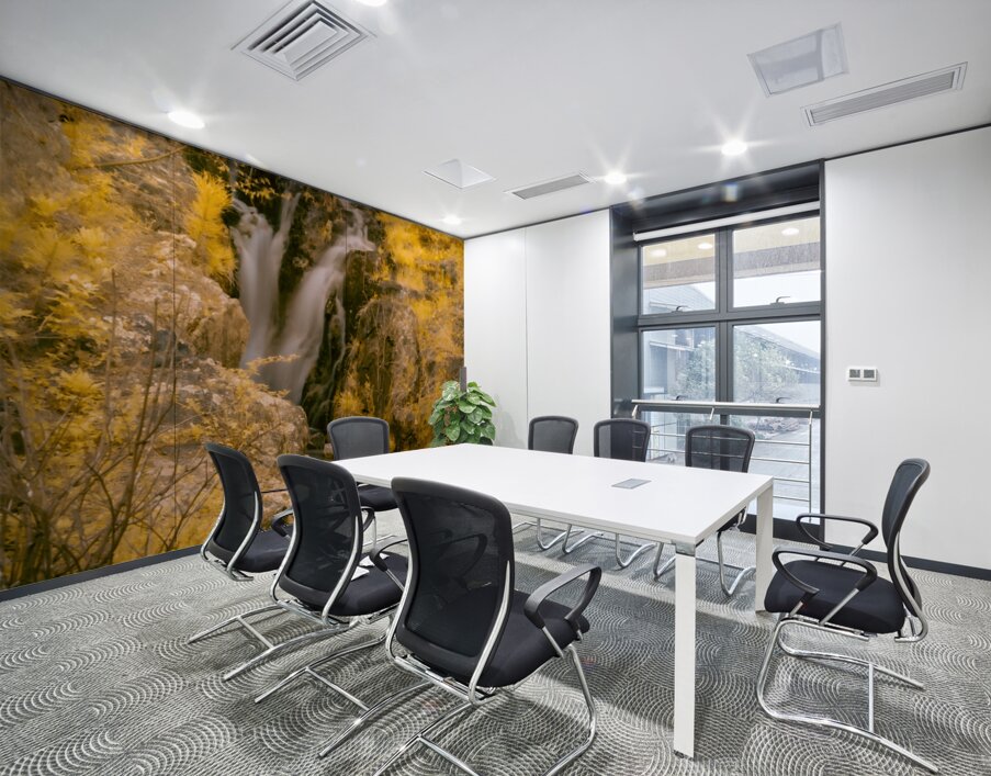 Golden Veils of Bismarck Wall Printing