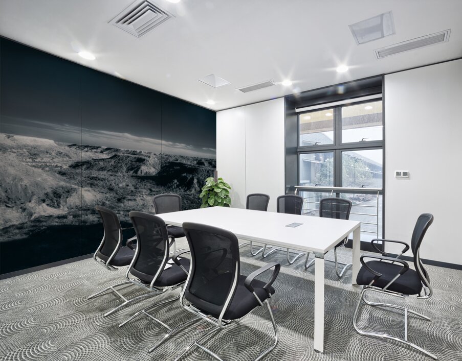 Shadows of Time: Exploring Palo Duro Canyons Monochrome Majesty Wall Printing