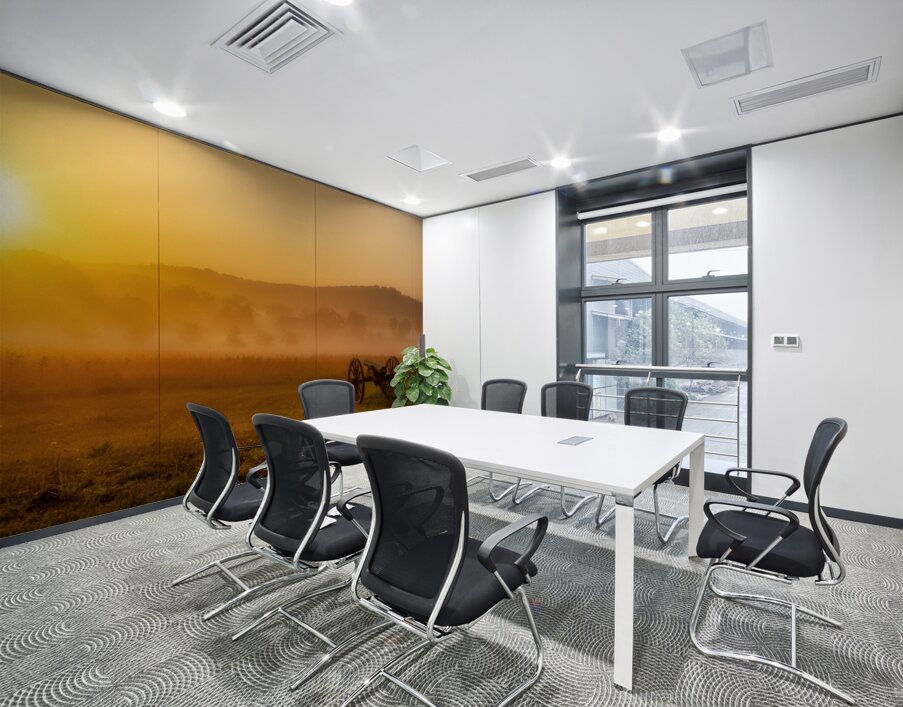 War and Peace at Dawn Wall Printing