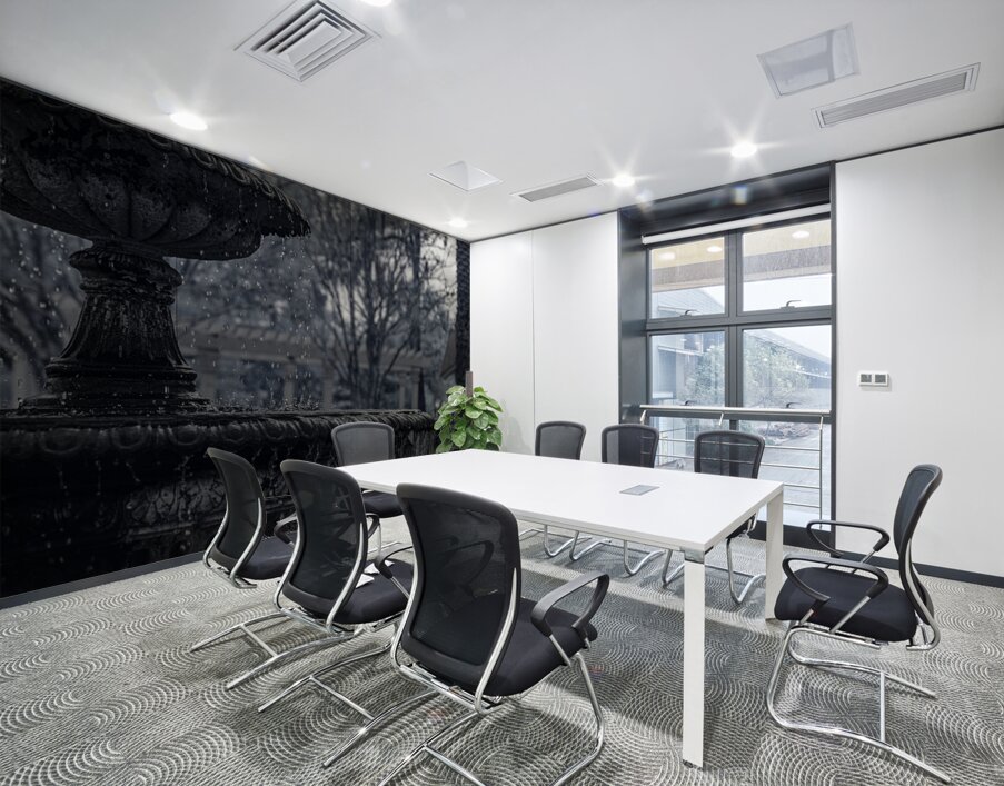 Rainy Day Wonders: Fountain Frozen in time in Saint Marys Georg Wall Printing