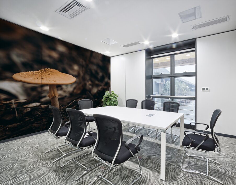 Mystical Fungi: Gloomy Shroom Wall Printing