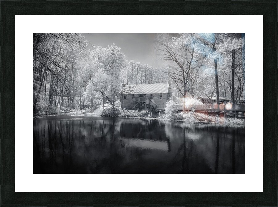 A Tranquil Escape: Exploring Clarkson Covered Bridge  Framed Print Print