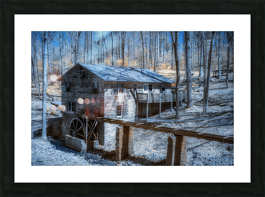 A Journey Back in Time: Exploring Clarkson Covered Bridge  Framed Print Print