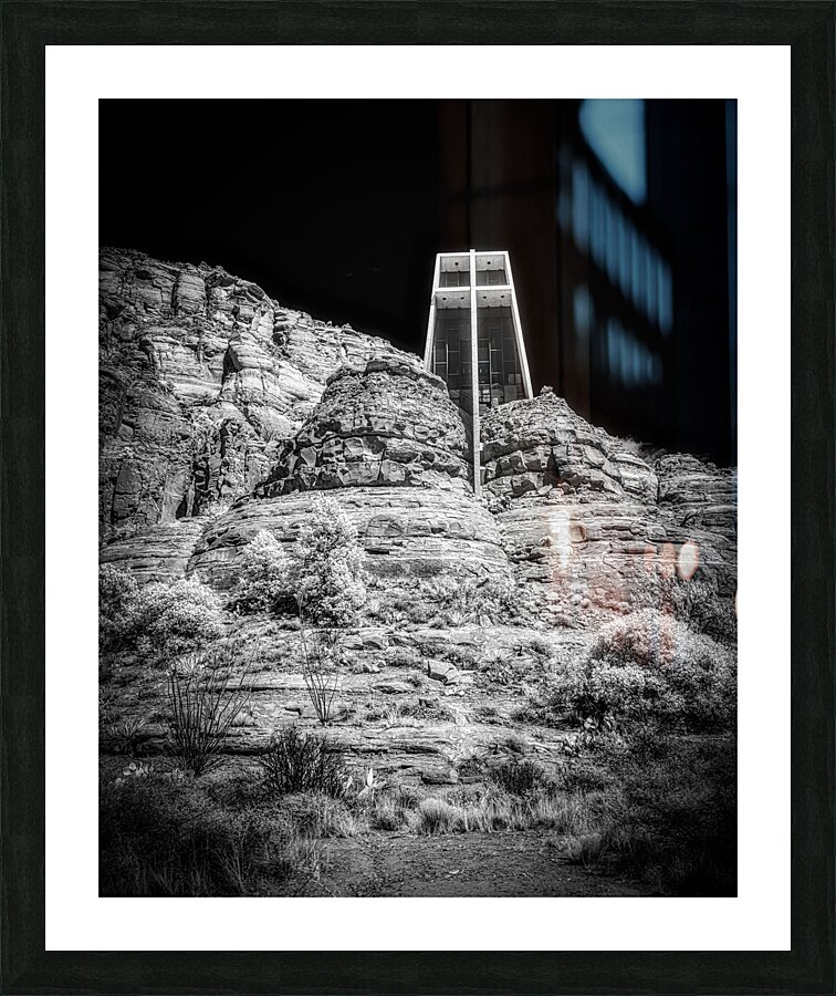 Surreal Stillness in Sacred Shadows Picture Frame print