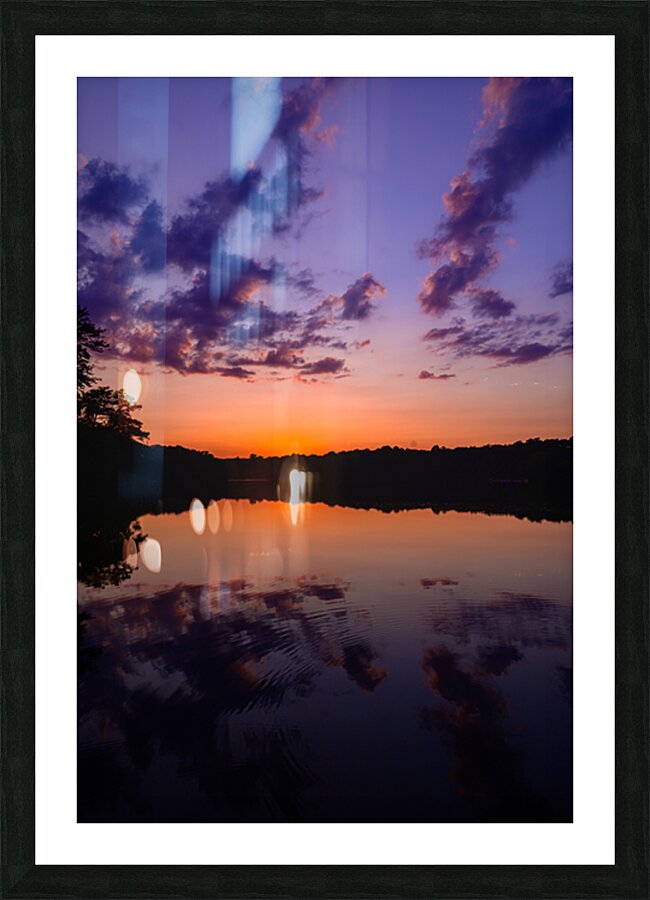 Enchanted Horizon: Capturing the Magic of Sunset at Killens Pond Picture Frame print