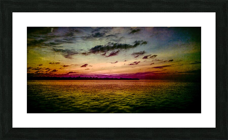 Serenitys Palette: Florida Keys Sunset Picture Frame print