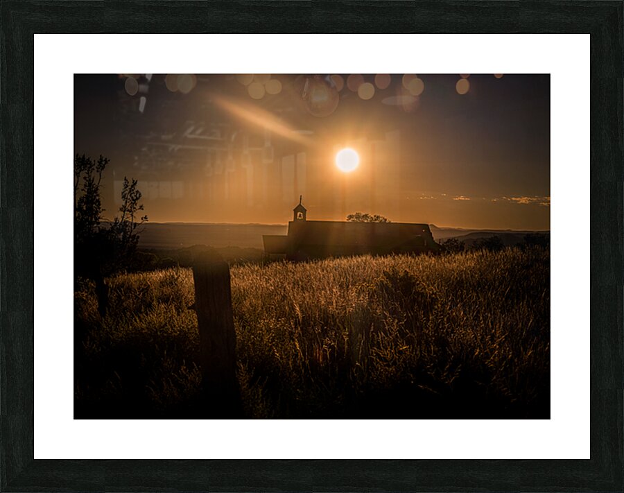 Silhouette in Sunlit Harmony Picture Frame print