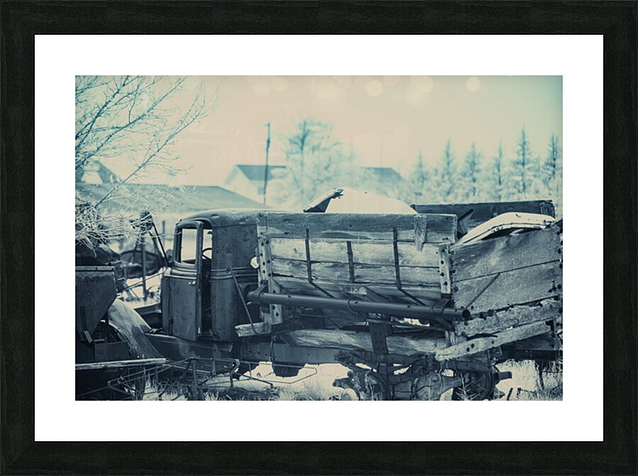 Rustic Relic   Wooden Truck Picture Frame print