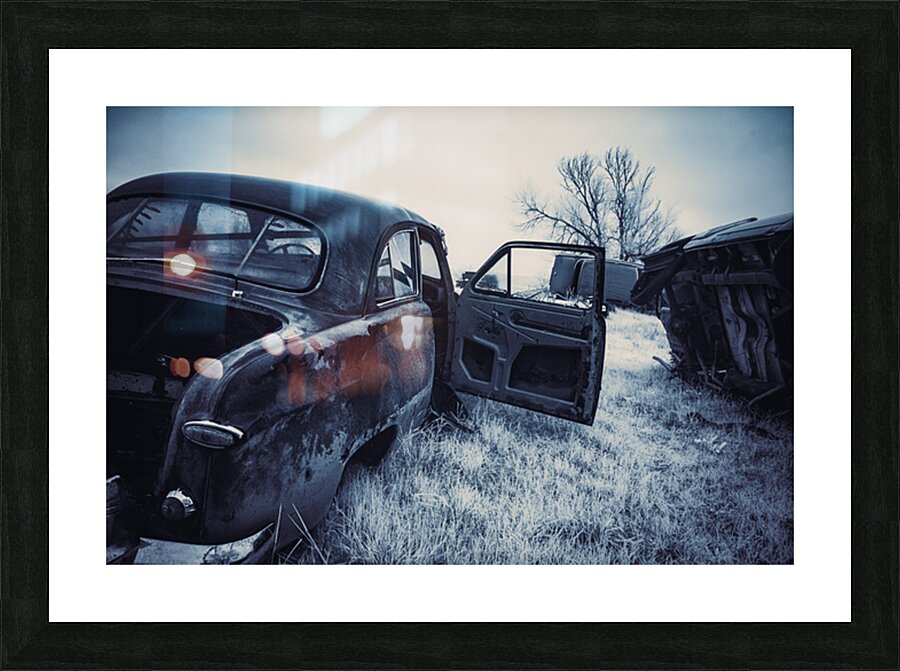 Rustic Relic   Rusted Open Door Picture Frame print