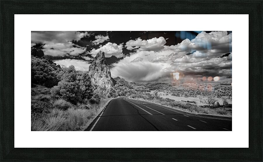 Journey to Majesty: Roadside Symphony at Garden of the Gods Picture Frame print