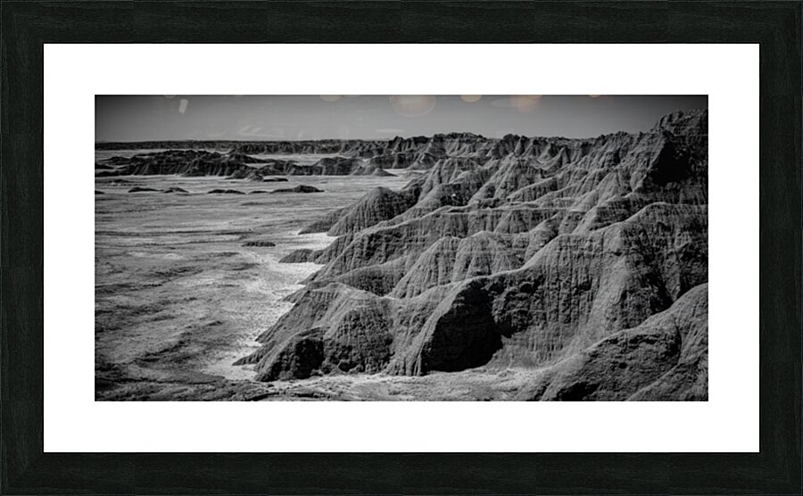 Shadows of the Earth: Badlands Edge Picture Frame print