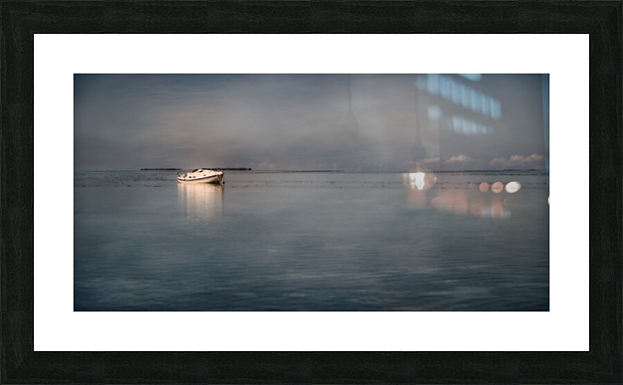 Maritime Melancholy: Shipwrecked Serenity Picture Frame print