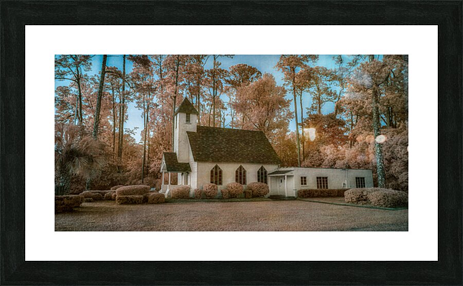 Spiritual Splendor: Capturing the Serenity of a Rural Church at  Picture Frame print
