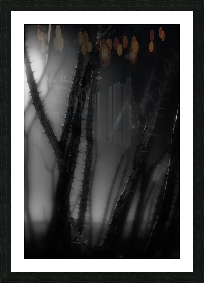 Shadows Weave Through Thorned Spire Impression et Cadre photo