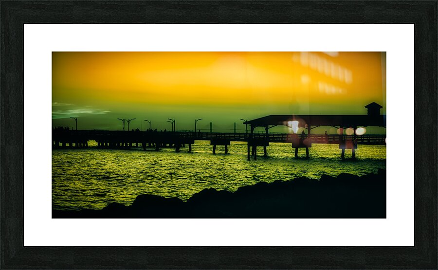 Green Flash Picture Frame print