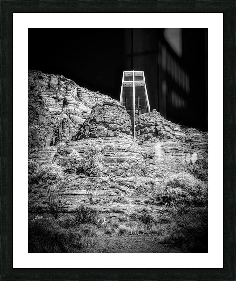 Surreal Stillness in Sacred Shadows Picture Frame print