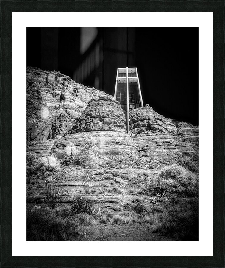 Surreal Stillness in Sacred Shadows Picture Frame print