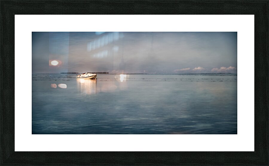 Maritime Melancholy: Shipwrecked Serenity Picture Frame print