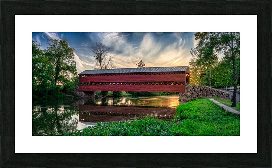 Sachs Bridge at Day’s Last Light Picture Frame print