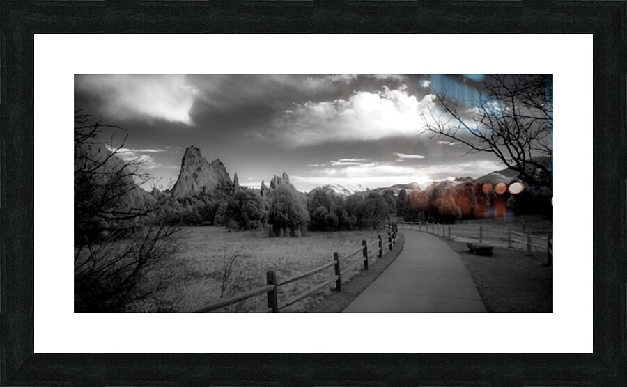 Garden of the Gods Path Picture Frame print