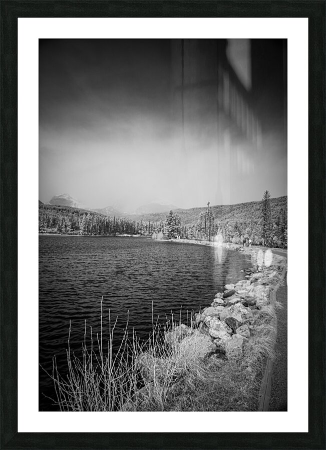 Shoreline Vista: Sprague Lake  Framed Print Print