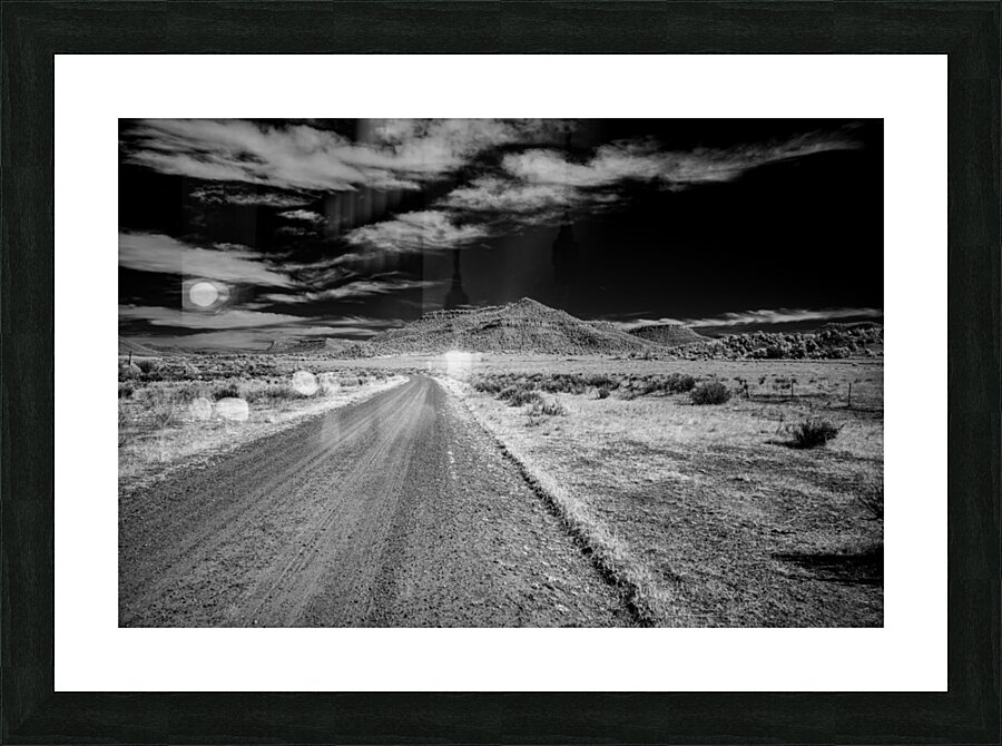 Journey Through Time: Capturing the Stark Beauty of Dawson New Mexicos Rural Landscape  Framed Print Print