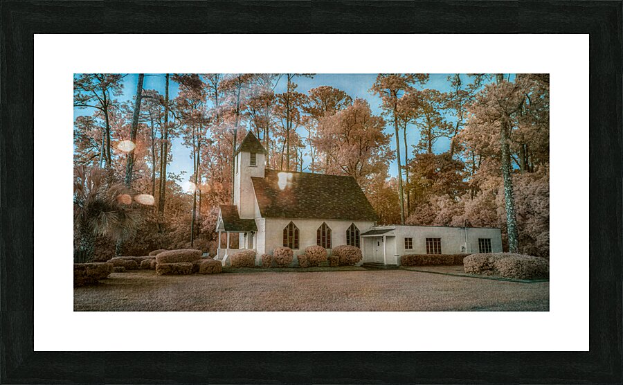 Spiritual Splendor: Capturing the Serenity of a Rural Church Picture Frame print
