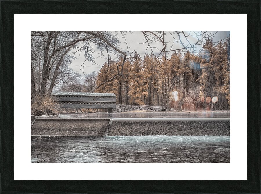 Ethereal Tranquility: Exploring Gettysburgs Bridge of Tranquility  Framed Print Print