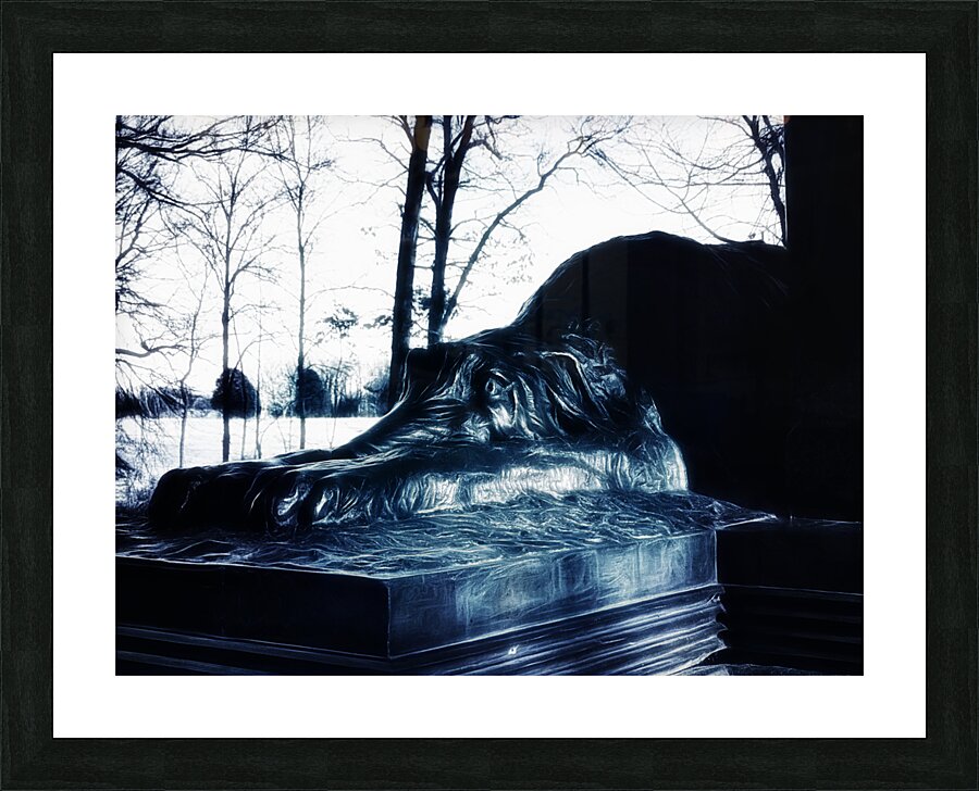 Guardian of Valor: The Irish Wolfhound Sculpture at Gettysburg Picture Frame print