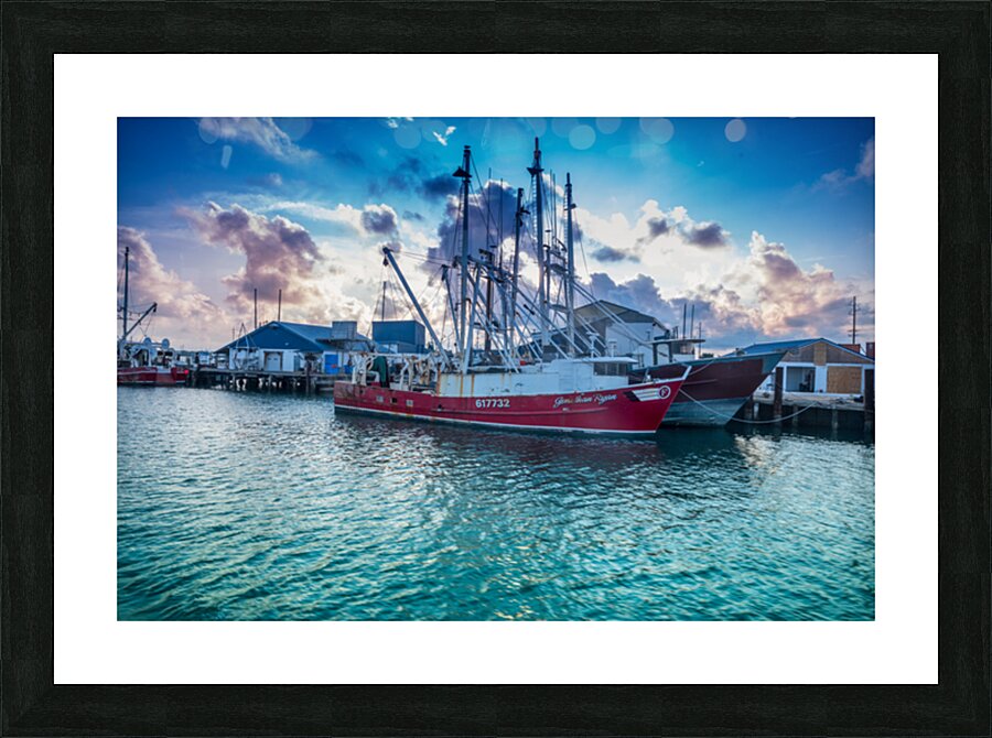 Harbors Turquoise Dream Picture Frame print