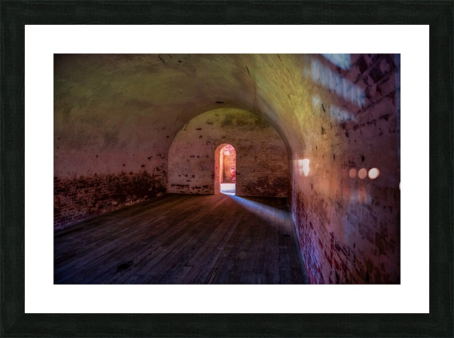 Timeless Passage: Fort Macon Doorway Picture Frame print