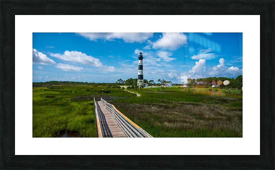 Whispers of Light: Bodie Island Walkway Picture Frame print