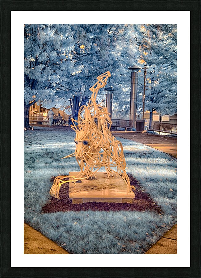 Dance of Light and Steel Picture Frame print