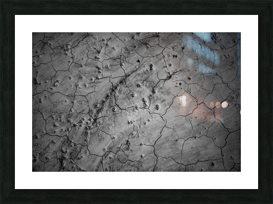 Deserted Elegance: Unearthing Natural Patterns in the Badlands Picture Frame print